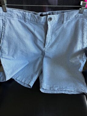 Banana Republic Aiden Shorts Mens 36 Seer Sucker Cotton Preppy Nautical Beach